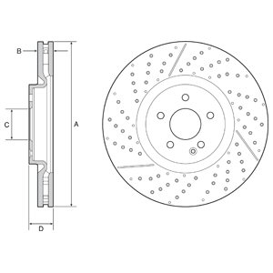 DISCO DE FRENADO DELPHI BG9229C  