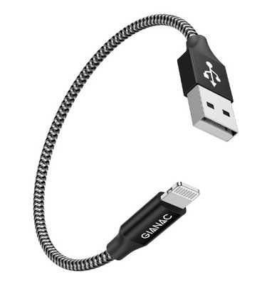 GIANAC Kabel USB - Apple Lightning oplot 0,3m