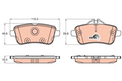 КОЛОДКИ ТОРМОЗНОЙ MERCEDES W166 ML-KLASA 11- ЗАД