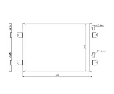 Радиатор кондиционера renault megane 11.95- nowa фото №1