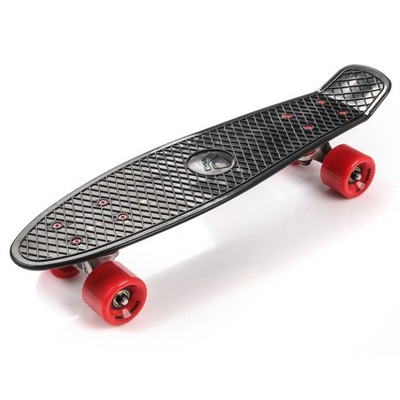 DESKOROLKA SKATEBOARD METEOR black/red/silver