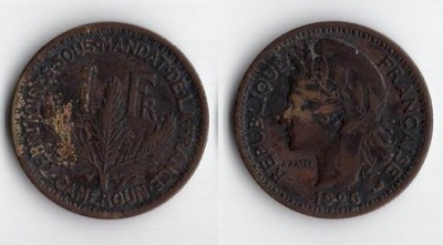 KAMERUN FRANCUSKI 1926 1 FRANC