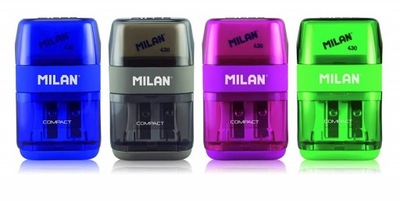 MILAN - temperówka podwójna z gumką