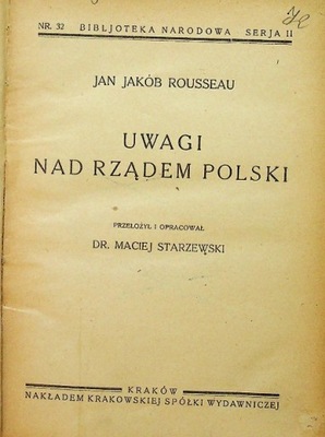 Uwagi nad Rządem Polski 1924 r.