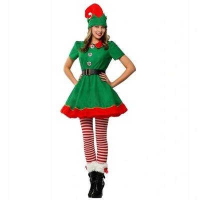 Christmas Kostium świątecznego elfa damskie