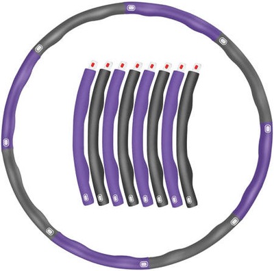 Hula hop klasyczne 95 cm wielokolorowy szaro-fioletowe