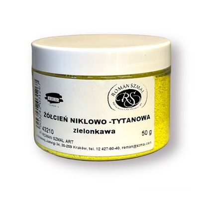 Pigment Żółcień niklowo-tytanowa zielonk 50g 43210