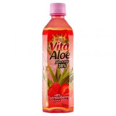 Vita Aloe Napój z aloesem 38% Truskawka 500 ml