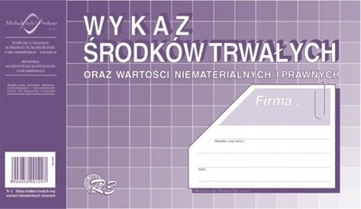 DRUK Wykaz środków trwałych A5