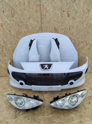 Перед капот бампер лампи peugeot 307 lift фото №1