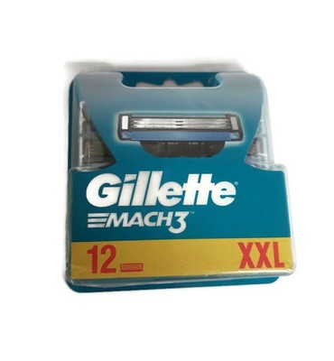 Wkłady do Maszynek Gillette Mach 3 xxl 12 szt