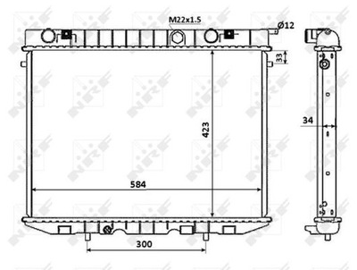 РАДИАТОР OPEL FRONTERA A 2,0 509532