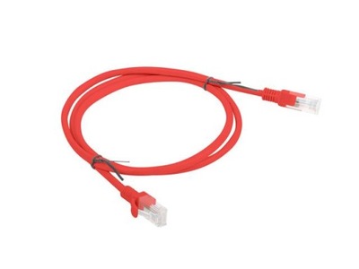 Patchcord Lanberg Utp Kat.5E 1M Czerwony