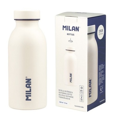 Butelka termiczna biała MILAN 354 ml