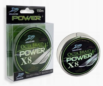 PLECIONKA TONĄCA ZIELONA 8 SPLOTOWA 0,12mm 18,8kg