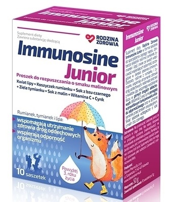 Rodzina Zdrowia Immunosine junior 10 sasz malina