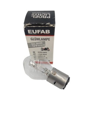 ЛАМПОЧКА МОТОЦИКЛА 12V 35/35W BA20D EUFAB