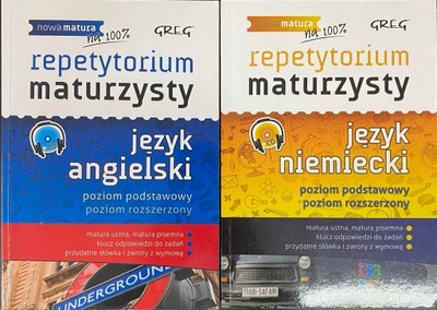 Repetytorium maturzysty na 100%. Język angielski + język niemiecki. Komplet