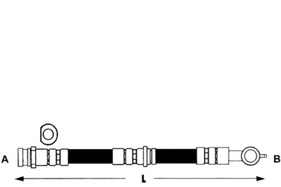 ПАТРУБОК ТОРМОЗНОЙ LPR B45543980 HOS3036 1987476966