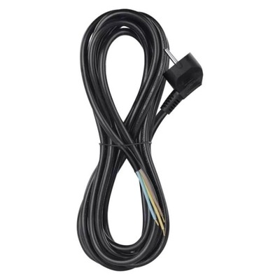 Czarny przewód kabel przyłączeniowy 3x1,5mm EMOS