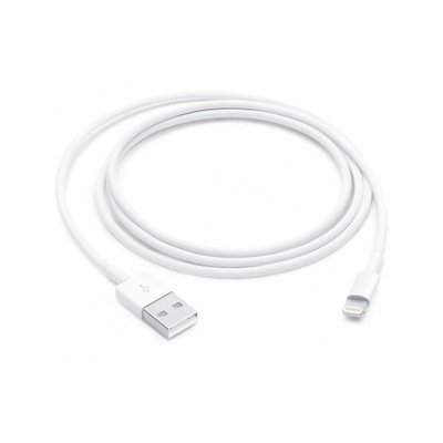 KABEL USB - APPLE LIGHTNING 1M BIAŁY