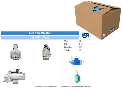 СТАРТЕР FORD 2.2 KW СТАРТЕР BV PSH