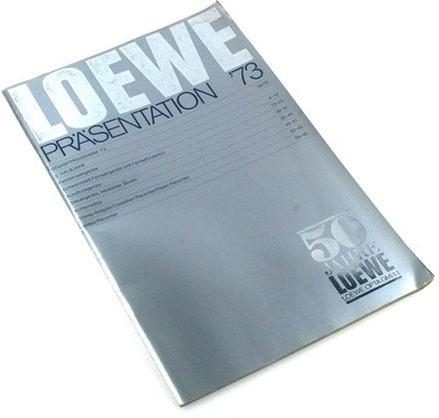 KATALOG LOEWE PRASENTATION 1973