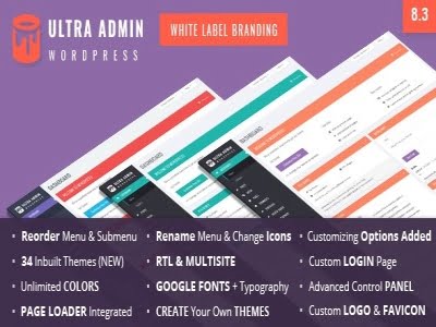 Wtyczka Ultra WordPress Admin Theme