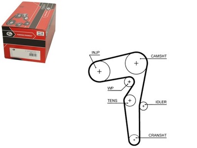 Ремінь розподільного валу alfa romeo giulietta mito chrysler фото №1