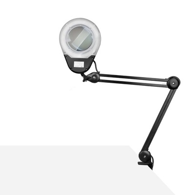 Lampa lupa led eco czarna do blatu