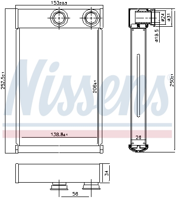 CALENTADOR NISSENS NIS 72669  