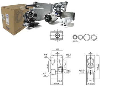 КЛАПАН РОЗШИРЮВАЛЬНИЙ КОНДИЦІОНЕРА BMW 5 F10 5 F11 5 GRAN TURISMO F07 6 F12