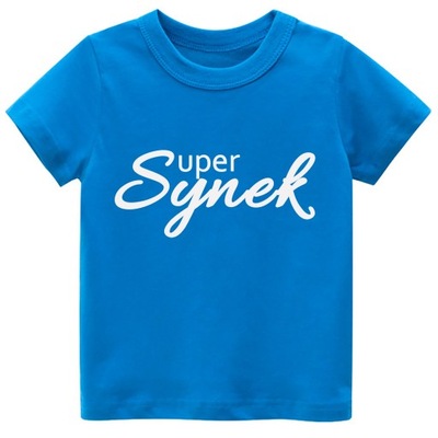 Koszulka z nadrukiem tshirt Super Synek r. 92
