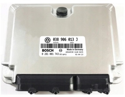 КОМПЬЮТЕР ECU VW SEAT 038906013J 0281001743 IMMO OFF