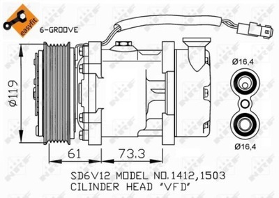 COMPRESOR DE ACONDICIONADOR CITROEN BERLINGO 99-  