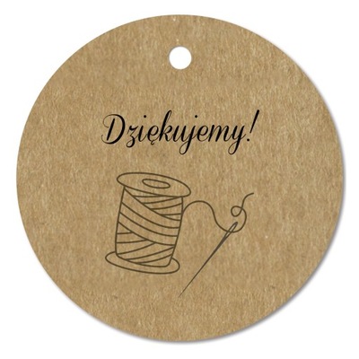 EKO zawieszki bileciki cenówki do produktów ręcznie robionych HANDMADE logo