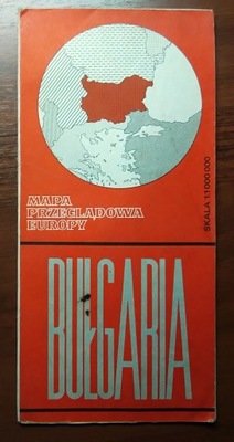 BUŁGARIA mapa przeglądowa 1983 r. PPWK