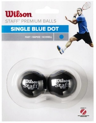 WILSON STAFF BLUE DOT NIEBIESKA KROPKA 2 PIŁKI DO SQUASHA