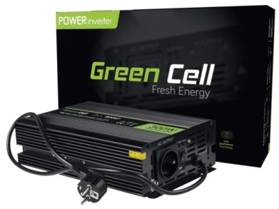 Przetwornica GREEN CELL Czysta sinusoida 12V-230V 300W/600W