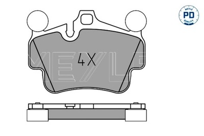 MEYLE ZAPATAS DE FRENADO PARTE DELANTERA PARTE TRASERA PORSCHE 911 911 TARGA BOXSTER  