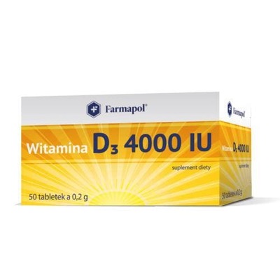 Vitamín D3 4000 IU 50 tabliet.