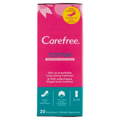 Carefree Cotton Fresh Scent Wkładki 20szt