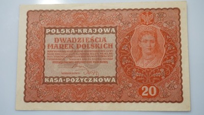 BANKNOT 20 DWADZIEŚCIA MAREK POLSKICH 1919 DC