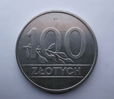 Moneta 100 zł obiegowa III RP 1990 / Olsztyn