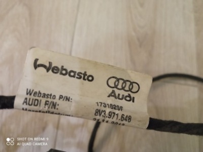 Жгут люк крыша audi 8v3971648 фото №1