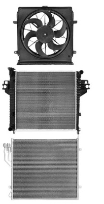 Комплект радиатор jeep liberty 2.4 2001-2008 фото №1