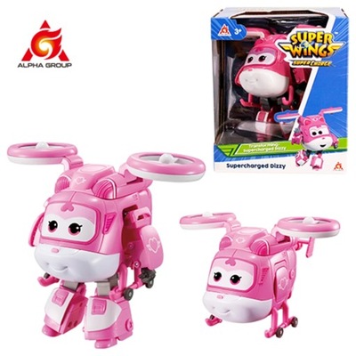 Super Wings 5 Inches Transforming Ellie Transforms from Airplane to Robot