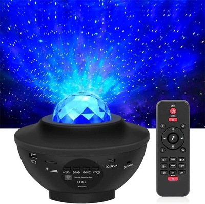 Projektor LED Starry Sky Star Galaxy lampka z głośnikiem Bluetooth