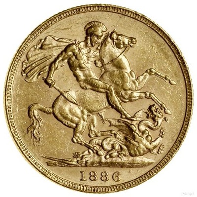 Złota Moneta 1 Suweren 1871-1887 r.