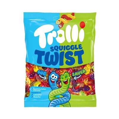 Żelki Robaki Trolli Squiggle Twist Zawijasy 1kg